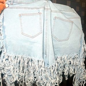 Fringe shorts